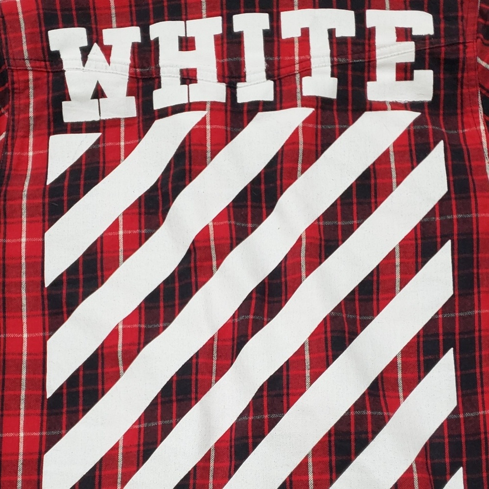 Off White Red Flannel 15SS